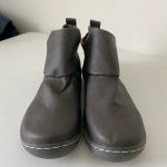 NEW | Women’s ankle Velcro strap fashion boots — size 10.5 Gray Photo 1