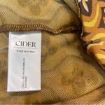 Cider  Size 32 Patterned Knit Fabric Pants Wide Leg Groovy 79s Floral Print Photo 9