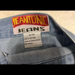 Jeantonic vintage light wash and material maxi denim skirt size 9/10 Photo 2