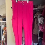 Med Couture Scrub Pants Jogger Yoga Pink Punch Photo 1