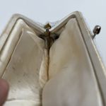 Vintage Unbranded Ivory Beaded Silver Clutch Evening Bag Small Dainty Photo 8