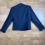 Sag Harbor  Size 8 Navy Blue Long Sleeve Jacket with Shoulder Pads Photo 1