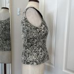 Tahari Y2k vintage jacquard metallic cropped dress sleeveless blouse Photo 5