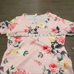 Pinkblush Pink Floral Fitted Ruched Short Sleeve Maternity Dress Size S Photo 9