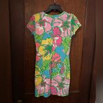 Lilly Pulitzer Britton Henley Cotton Dress Big Flirt Floral Print XS Photo 2
