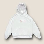 Nike Embroidered Floral Center Swoosh Women’s White Hoodie Photo 0