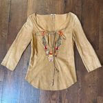 Miu Miu PRADA rare suede boho top, made in Italy, size 38 Photo 1
