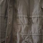 Hooded Faux Shearling Jacket Green Photo 4