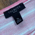 Talbots  Pink and White Striped Top Photo 4