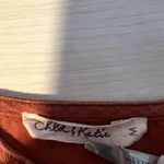 Chloe & Katie M Overall Sleeveless Dress Linen Blend Rust Boho Festival Western Orange Size M Photo 2