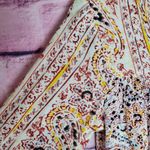 Billabong  FLORAL PAISLEY PRINTED TUNIC TASSEL NECK BLOUSE XS Photo 4