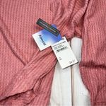Abound  Waffle Knit Notch V Neck Long Sleeve Top NEW in Pink Compact 1X Photo 6