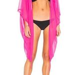 L'Agent by Agent Provocateur Rosana Cover Up Sheer Swim Ties One Size Pink New Photo 0