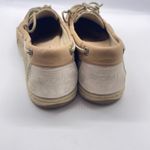 Sperry Top-Sider Boat Shoes Tan Firefish Oat Linen Women's Size 10M Leather Photo 3