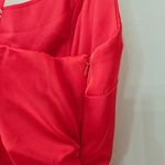 NWT Stacees Satin Red Mini Dress Ruched Sleeveless Women's Size 4 Photo 7