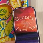 SUNSET SWEET TEA SUMMER BEACH DRESS SIZE XL BRAND NEW 97% nylon and 3% spandex Yellow Photo 3