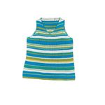 Amanda Smith Striped Knit Tank Top Blue Green Yellow White V Neck Sleeveless Size 1X Photo 1