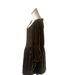 Free People NWOT Farrier Velvet Mini Dress Olive Green Photo 8