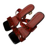 Eilyken Square Toe Ladies Slippers Funky Clear Heel Women Leopard Slides US‎ 10 Black Photo 4