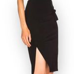 Helmut Lang new ♌︎ Slinky Sexy Knot Mini Skirt ♌︎ Black Stretch Jersey ♌︎ Large Photo 8