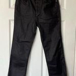 ZARA  The Dreed Flare Raw-Hem Coated Jeans - Size 8 Photo 0