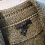 J.Crew Olive Green Merino Wool Open Style 3/4 Sleeve Cardigan Jacket Size XXS Photo 6