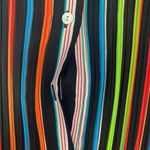 Violet+Claire  90’s Style Rainbow Button Up Blouse Photo 5