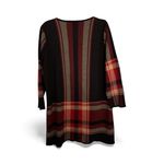 Kasper  Red and Black Plaid Cardigan XL Photo 2