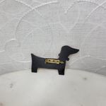 Vintage Dachshund Pin 3" Gold Tone Handmade Wiener Dog Brooch‎ Lapel Stick Photo 12