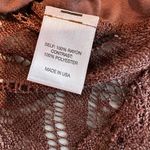 Kirra Women  Sz: M Brown Loose Fit Lace Back Boxy Oversized Lightweight Flowy Top Photo 7