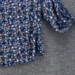 Rose + Olive  Womens Blouse Size 3X Bohemian‎ Floral Flowy Peek-A-Boo Sleeve Photo 3