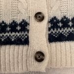 Old Navy Women's Navy and Cream Cardigan Nordic Sz S Photo 2