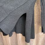 Free People  Orion Charcoal Gray A-Line Tunic Oversized Sweater XS Photo 3