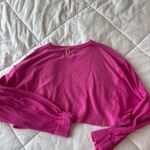 Free People Movement Cropped Surfside Sweatshirt Pink Size XS Photo 2