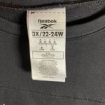 Reebok  3X 22-24W Womens Black‎ Long Sleeve Camo Logo Crop Top Sweatshirt Photo 9