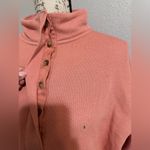 American Eagle New with tags CROPPED HENLEY FLEECE SWEATSHIRT Photo 5