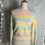 BB Dakota by Steve Madden Pink and Yellow Crew Neck Sweater Size XS Photo 7