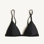 J.Crew NWT  Ribbed Triangle Bikini Top Black Plus Size 3X NEW Photo 0