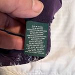 Lauren Ralph Lauren Purple Sequin Lace Cocktail Dress Cowl Neck Ruched Size 4 Photo 5