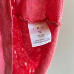 IRO Distressed Clay Top 100% Linen T-Shirt Pink Coral Short Sleeve Womens Size S Photo 5