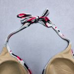 Catalina  Red Halter Tie Padded Swim Sports Bra Beach Bralette Bikini Top L Large Photo 2