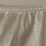 Vintage Mel Lin 1980’s half slip cream waist knee length midi side slit Med USA White Photo 2