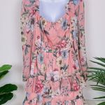 BELLEVUE THE LABEL Hummingbird Floral Mini Dress in Dusty Blush Size Small NWT Pink Photo 5