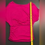 EXPRESS  Dolman Ruched Hot Pink Blouse Sz XS Photo 8