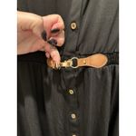 Women’s Black Mini dress Ryan Michelle with gold buttons and Belt Medium M Photo 1