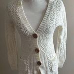Gap Vintage  wool blend open cable knit v neck cardigan medium Photo 0