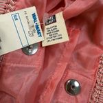 Faded Glory NWT Vintage Crochet Knit Pink Handbag Wooden Handle 12x10x2 Purse Boho Hippie Photo 4