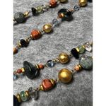 Liz Claiborne 032-020 Vintage Signed LCI  2 Tier  BEADS Beaded Necklace Photo 2