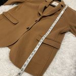 ANINE BING  Quinn Wool Cashmere Button Down Blazer Jacket in Camel Tan Large Photo 4