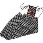 Anthropologie NWT Embroidered Wide-Leg Jumpsuit in Black Floral Motif Overall 2 Photo 5